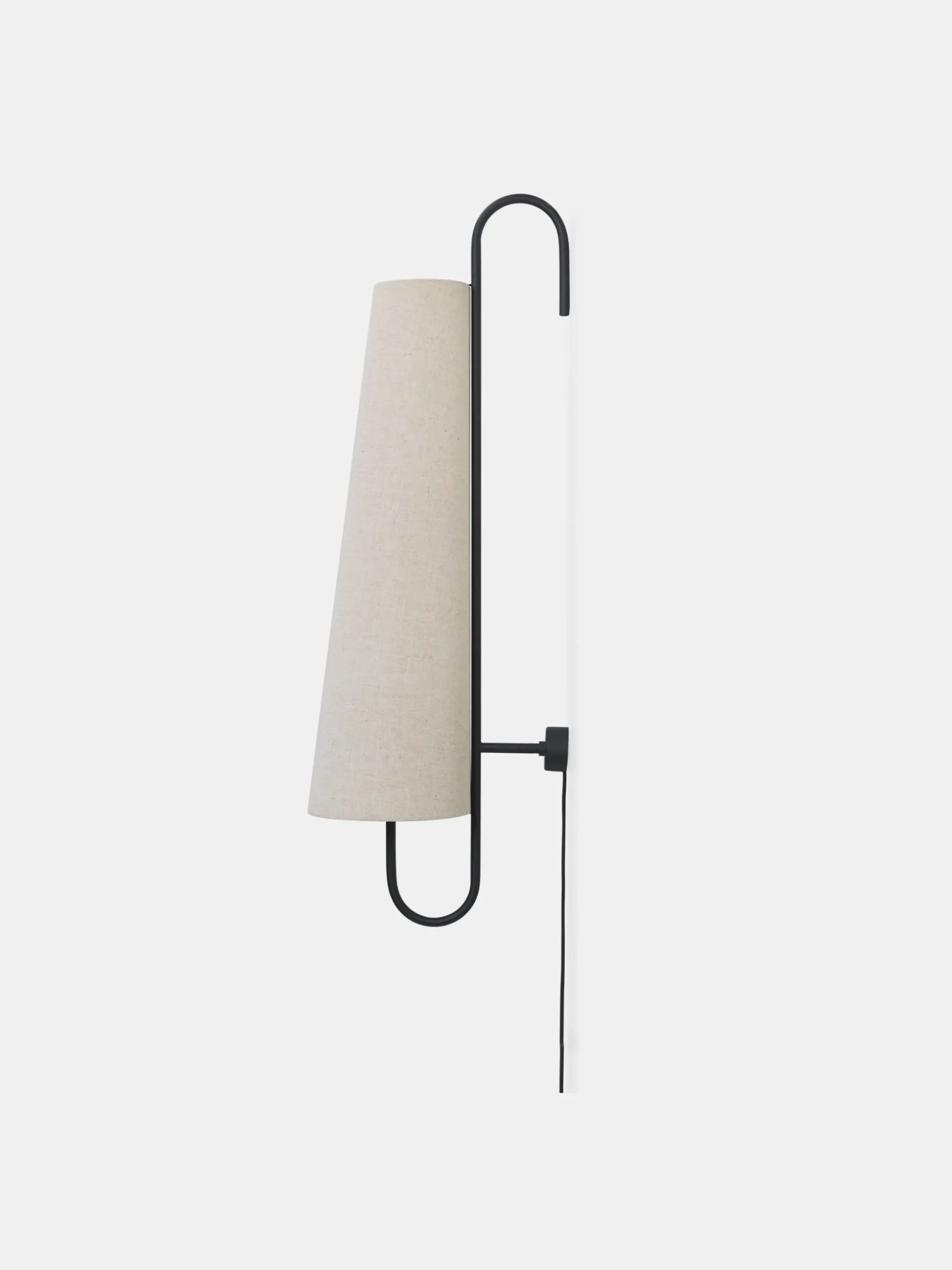 Ancora Wall Lamp 100 - Black/Natural