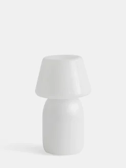 Apollo Portable Table Lamp - White Opal Glass