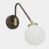 Array Single Opal Wall Lamp