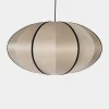 Bali Pumpkin Silk Lamp - Beige/Black