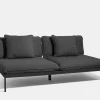 Bönan Lounge Sofa - Dark Grey Frame/Light Grey Sling
