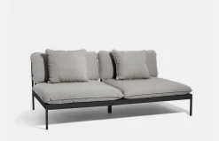 Bönan Lounge Sofa - Dark Grey Frame/Light Grey Sling