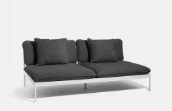 Bönan Lounge Sofa - Dark Grey Frame/Light Grey Sling
