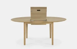 Bok Round Extendable Dining Table - Oak