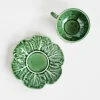 Cabbage Tea Cup with Saucer