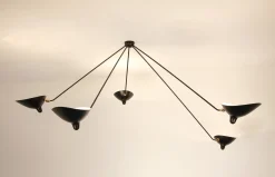 Ceiling Lamp with Five Fixed Arms