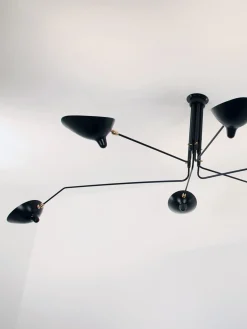 Ceiling Lamp with 6 Rotating Arms