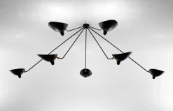 Ceiling Lamp with Seven Fixed Arms