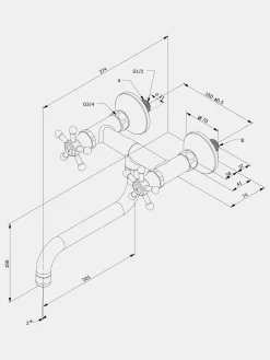 Christiansborg Wall-Mounted S200 - Nickel