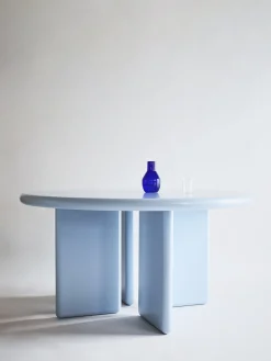 Chunky Round Table - Light Blue - 140