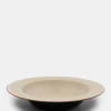 Degustation Large Round Misty Grey and Dark Blue