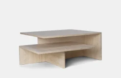 Distinct Grande Duo Tables - Travertine