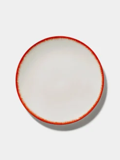 Dé - Plate 28 cm Off White - Red No2