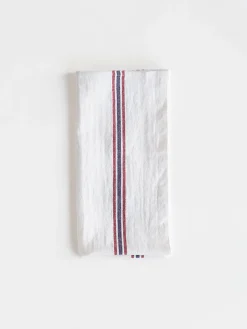 Drapeau Dish Towel - White