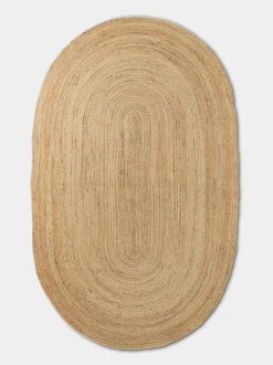 Eternal Oval Jute Rug - Natur