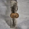 Flower Napkin Ring Dore Feuilles