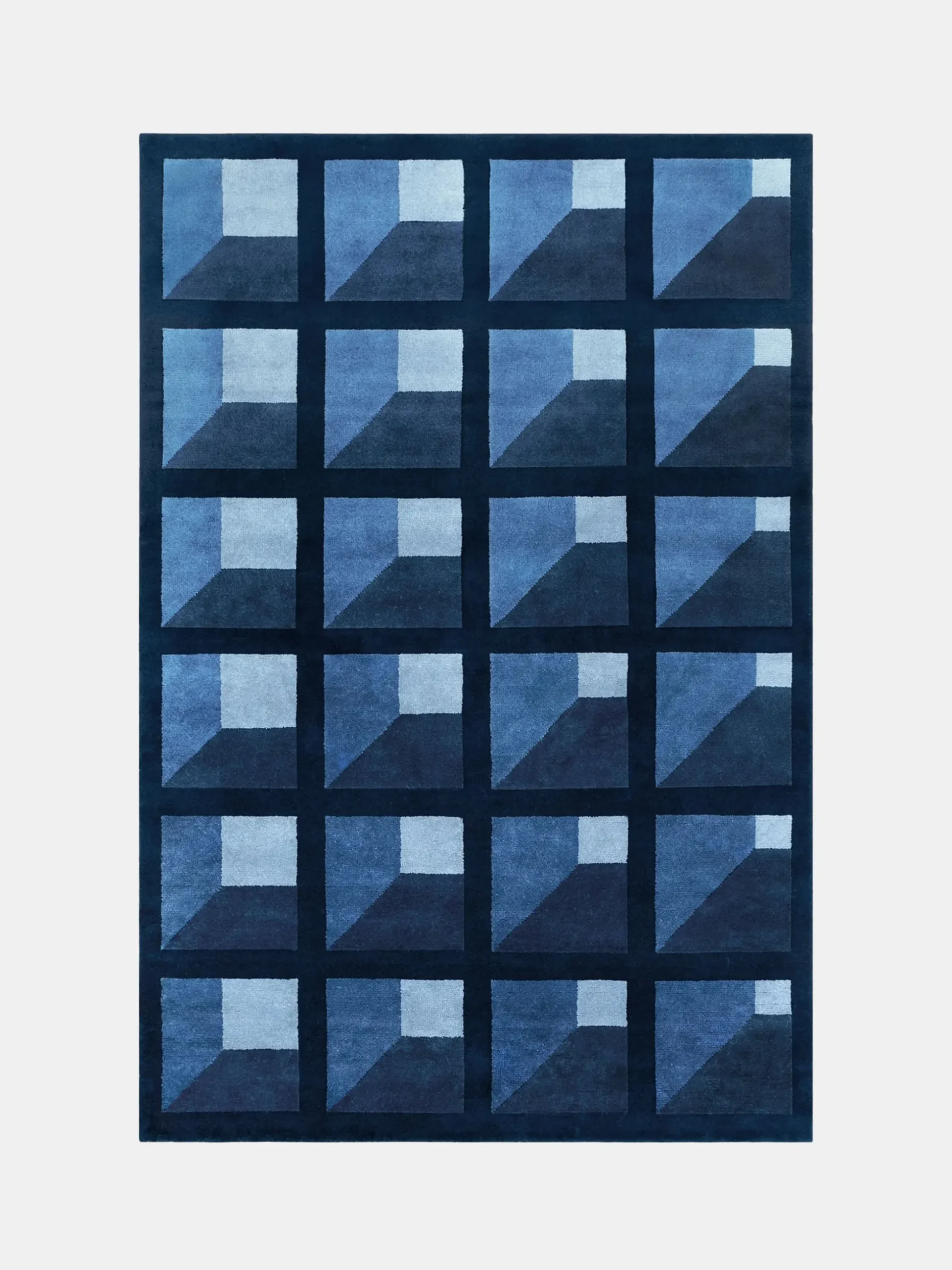 Garden Maze Rug - Blue