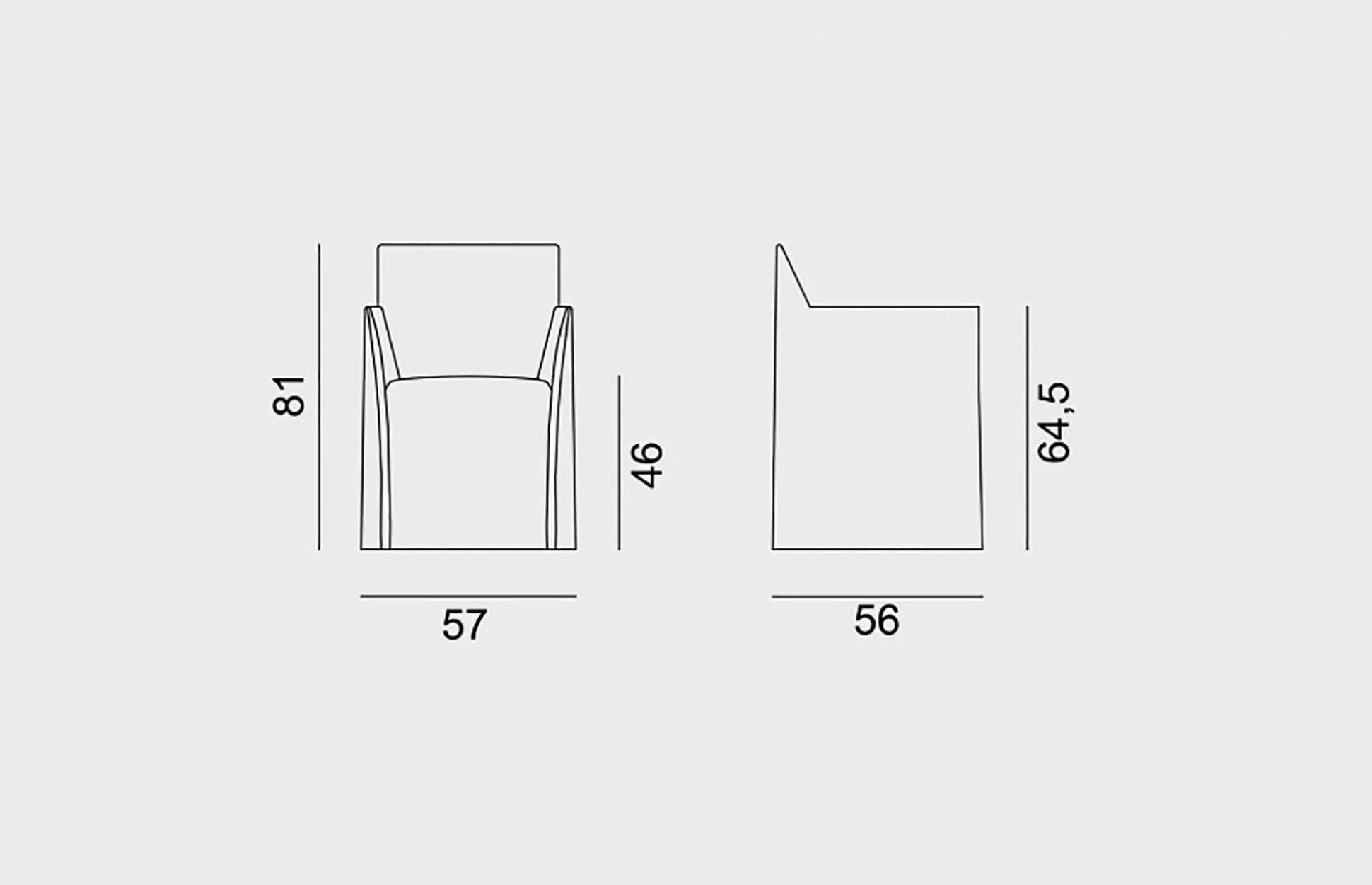 Gervasoni - Ghost Out 25 - Armchair