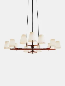 Holzstern Chandelier - Rosewood