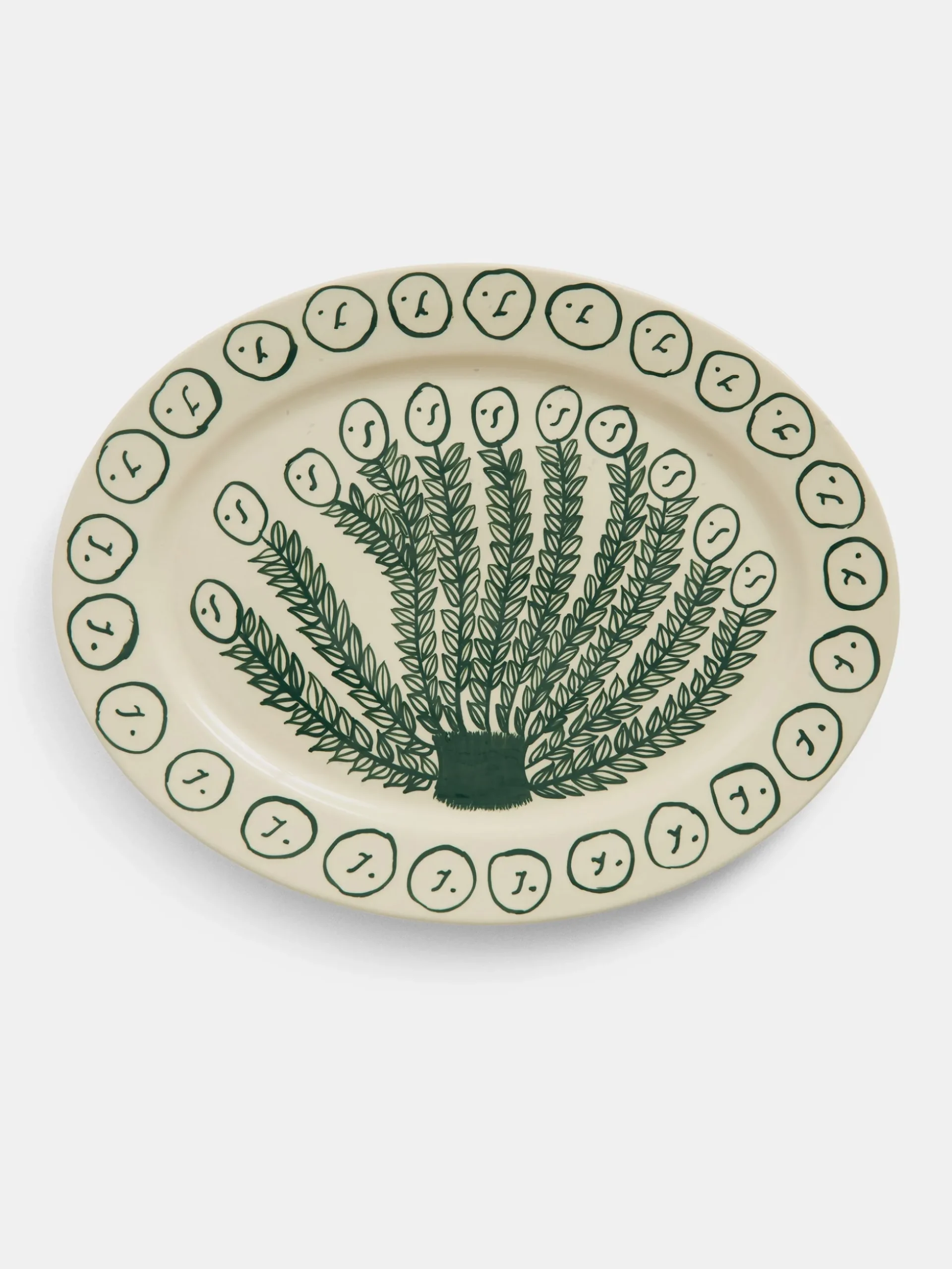 La Pittura Oval Serving Platter - Olive Grove