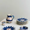 La Pittura Plate - Deep Blue Flower