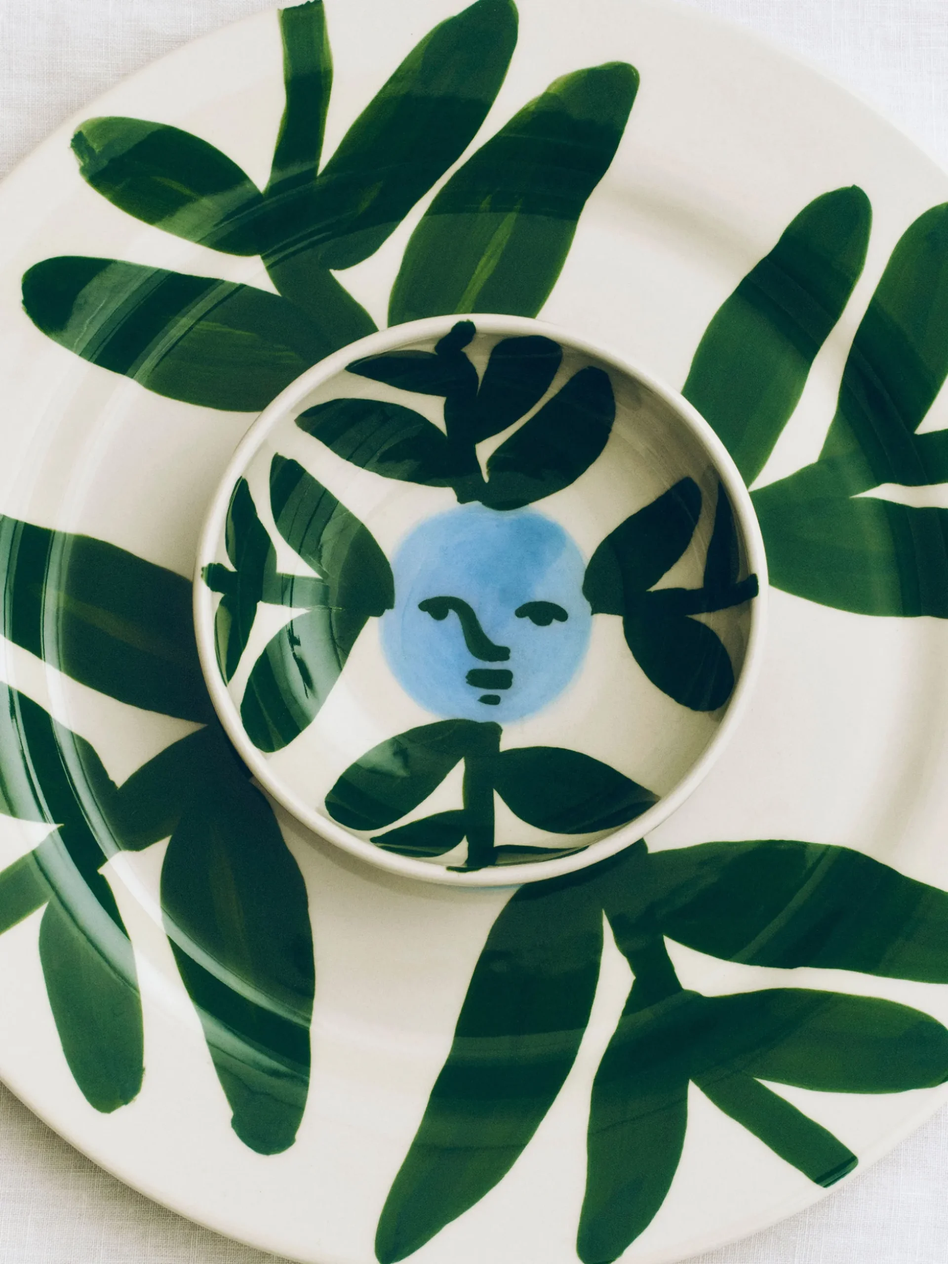 La Pittura Plate - Moon Face Wine