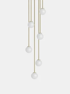 Mezzo Cluster Round 7 - Satin Brass - Large