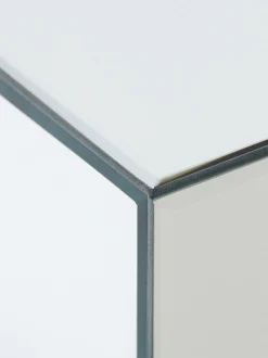 Mirror Block Coffee Table - Clear - 120 cm