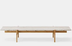 N-CT01 Sofa Table - Pure Oak - Marble