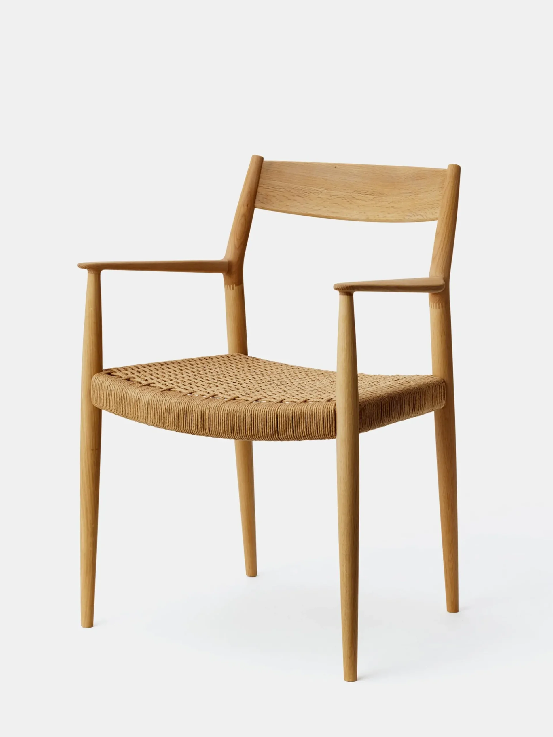 N-DC01 Armchair - Oak - Paper Cord Seat