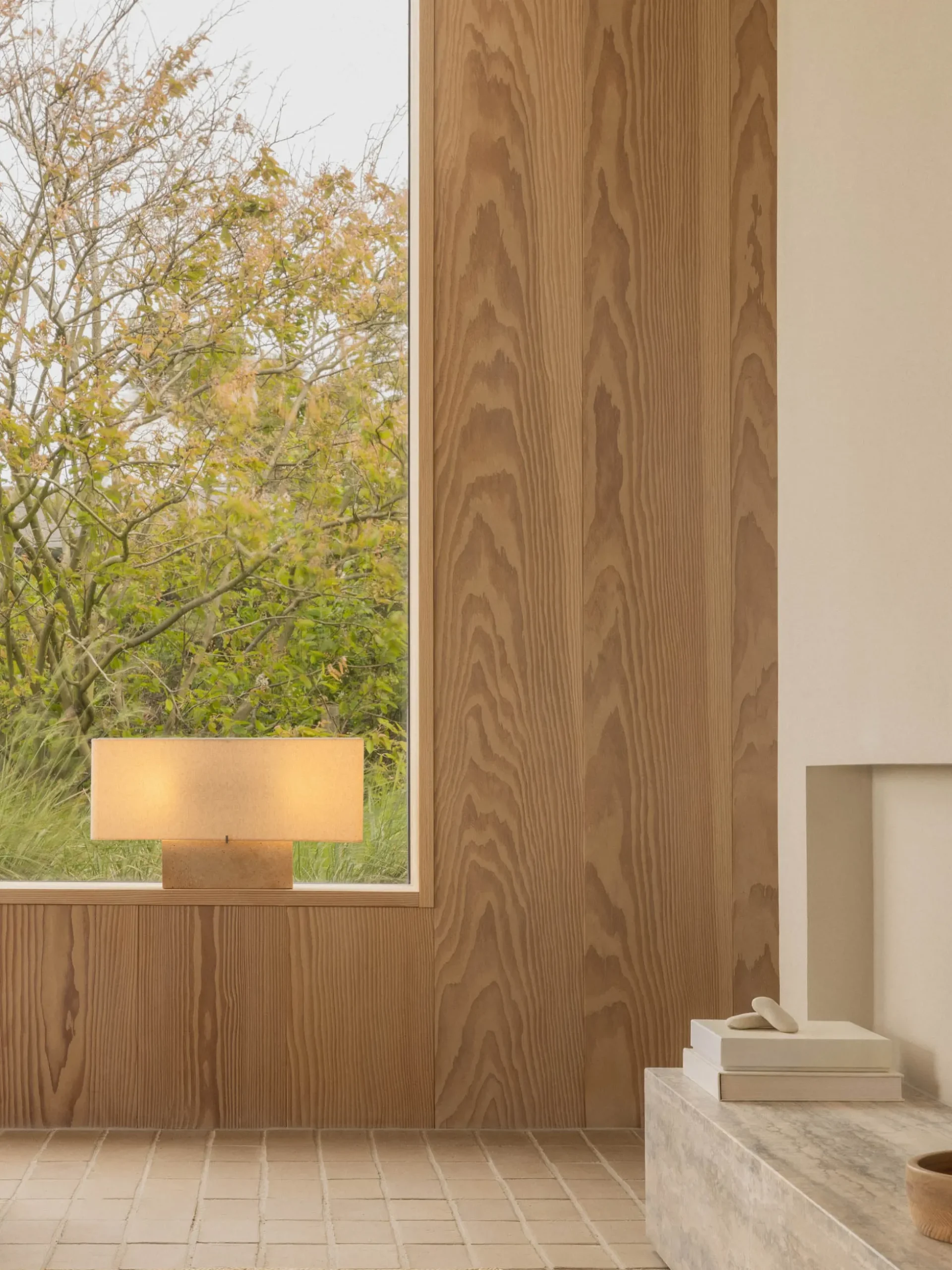 Nonna Table Lamp - Travertine