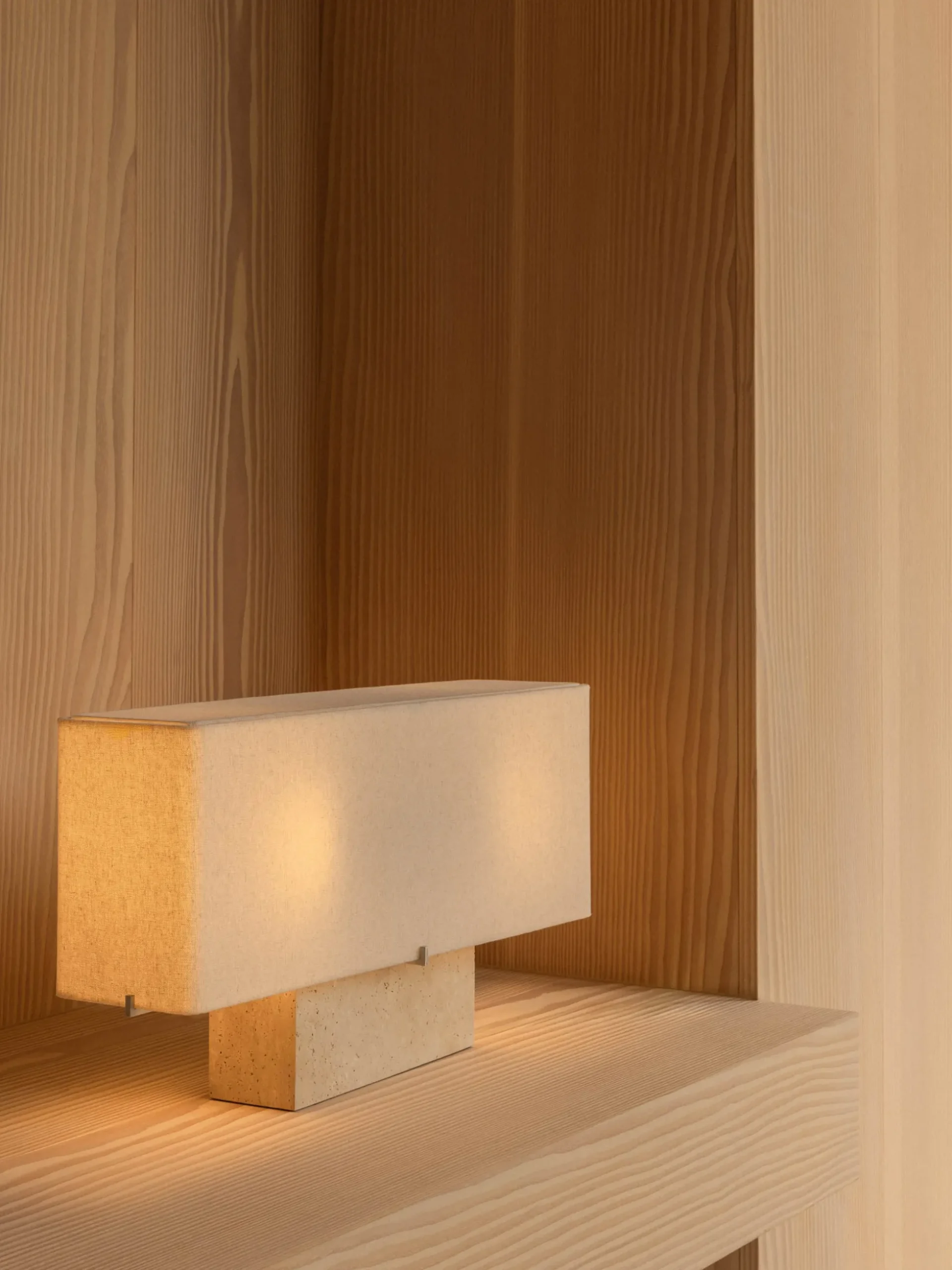 Nonna Table Lamp - Travertine