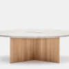 N-ST01 Sofa Table - Oak - Marble