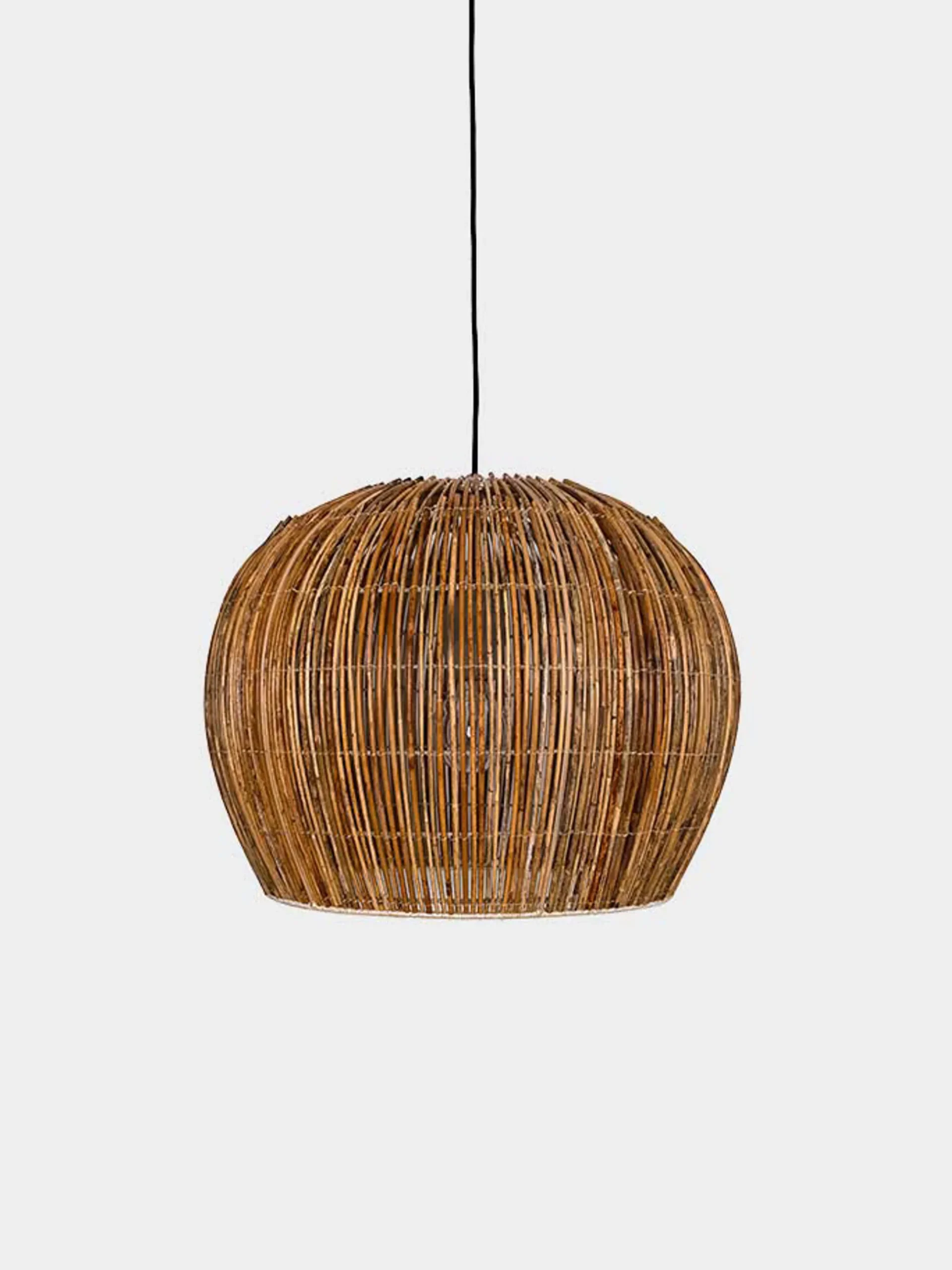 Rattan Bell Pendant