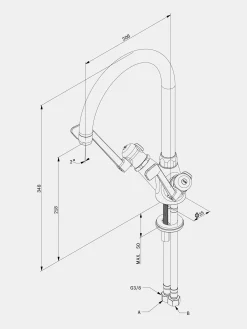 SP Elbow Tap Ø200 - Brass