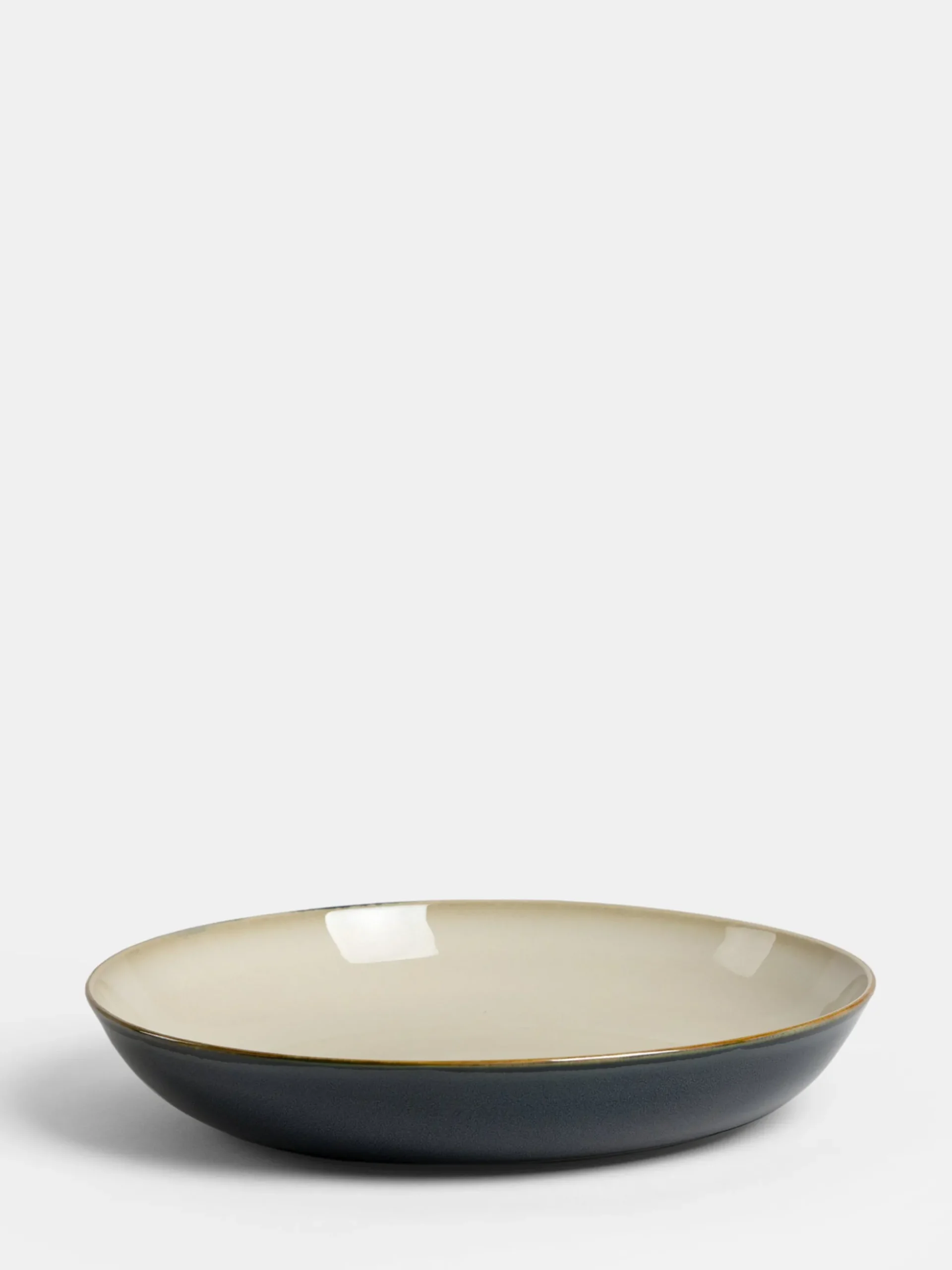Terres de Rêves - Pasta Plate - Misty Grey/Dark Blue
