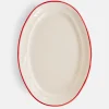 The Line - Oval Serving Platter - Red Line