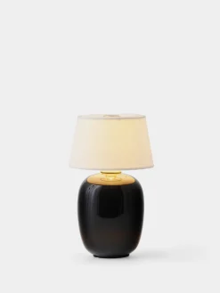 Torso Table Lamp Portable - Black