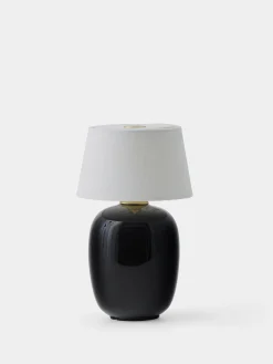Torso Table Lamp Portable - Black