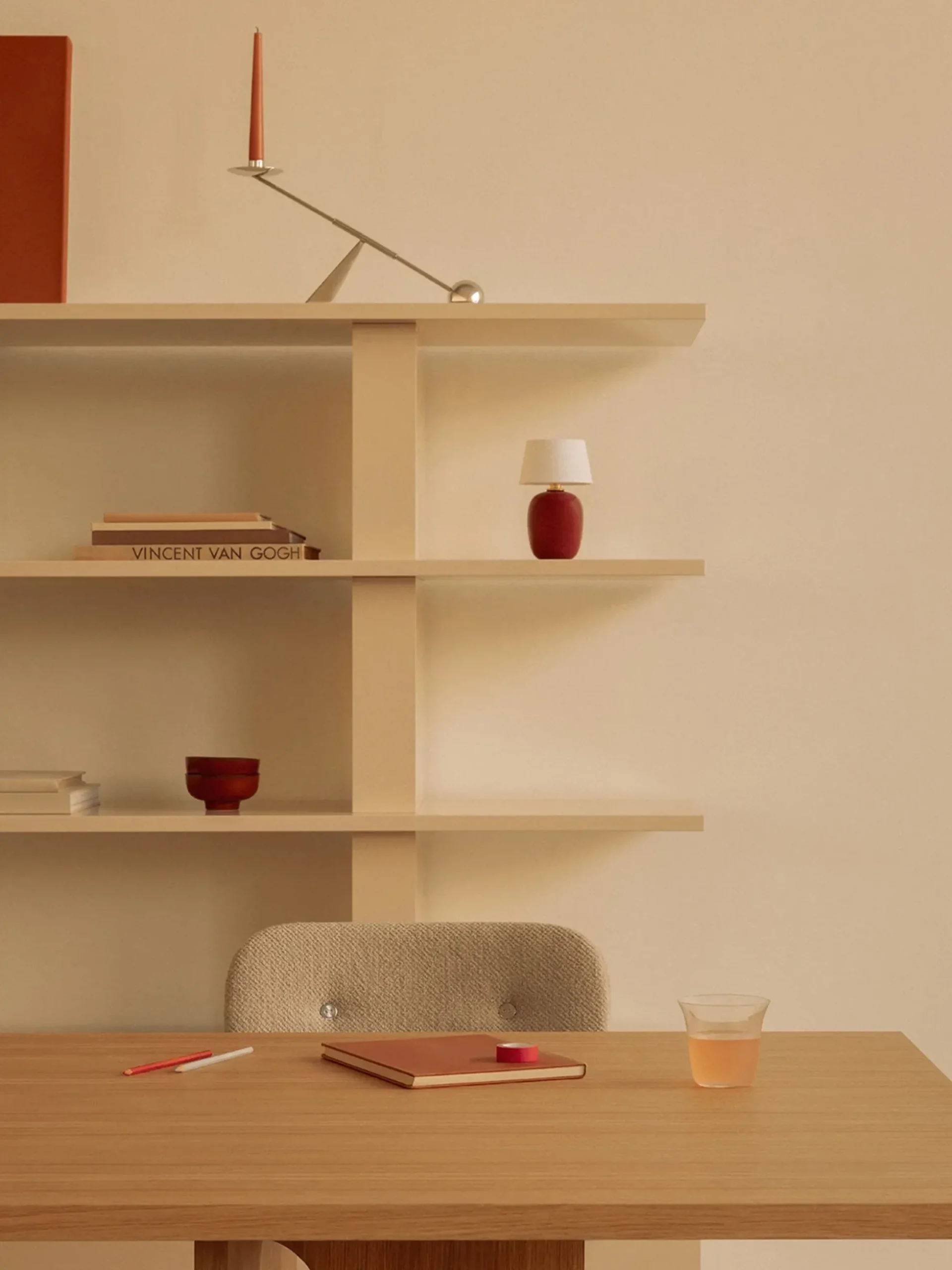 Torso Table Lamp Portable - Ruby