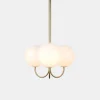 Triple Angle Ceiling Mounted - Satin Brass