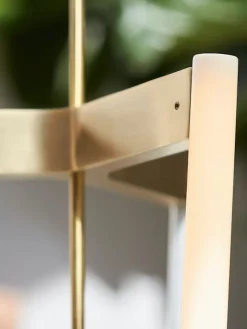 Tube Chandelier Satin Brass