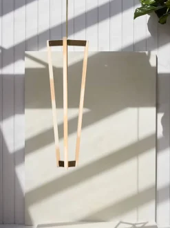 Tube Chandelier Satin Brass