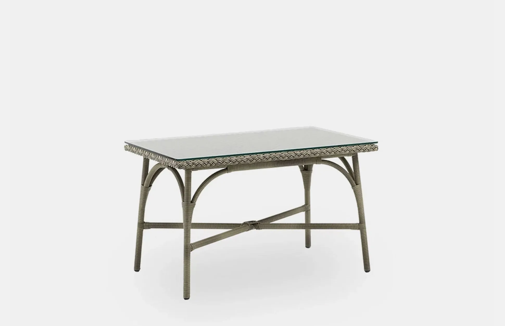 Victoria Exterior Café Table Rectangular - Antique Grey