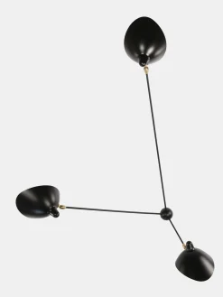 Wall Lamp Three Rotating Straight Arms