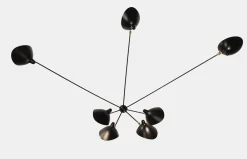 Wall Lamp with Seven Fixed Arms