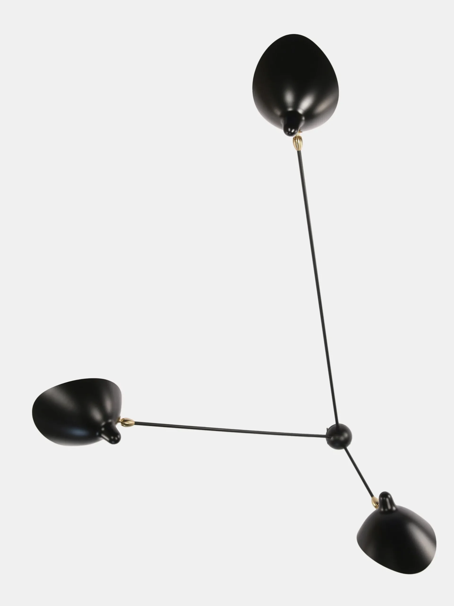 Wall Lamp with Three Fixed Arms