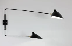 Wall Lamp with Two Rotating Straight Arms